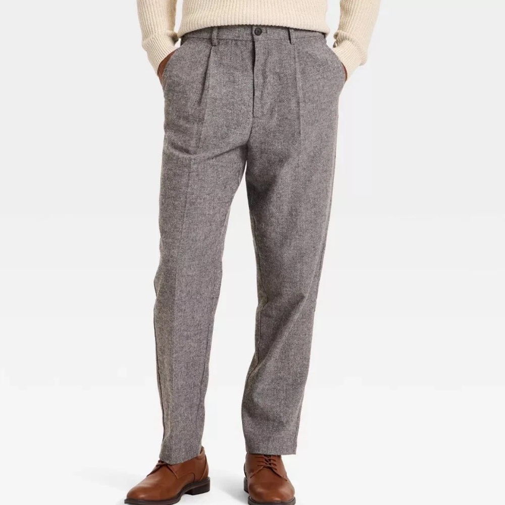 Men's Goodfellow & Co Gray Pleated Dress Pants sz Small NWT